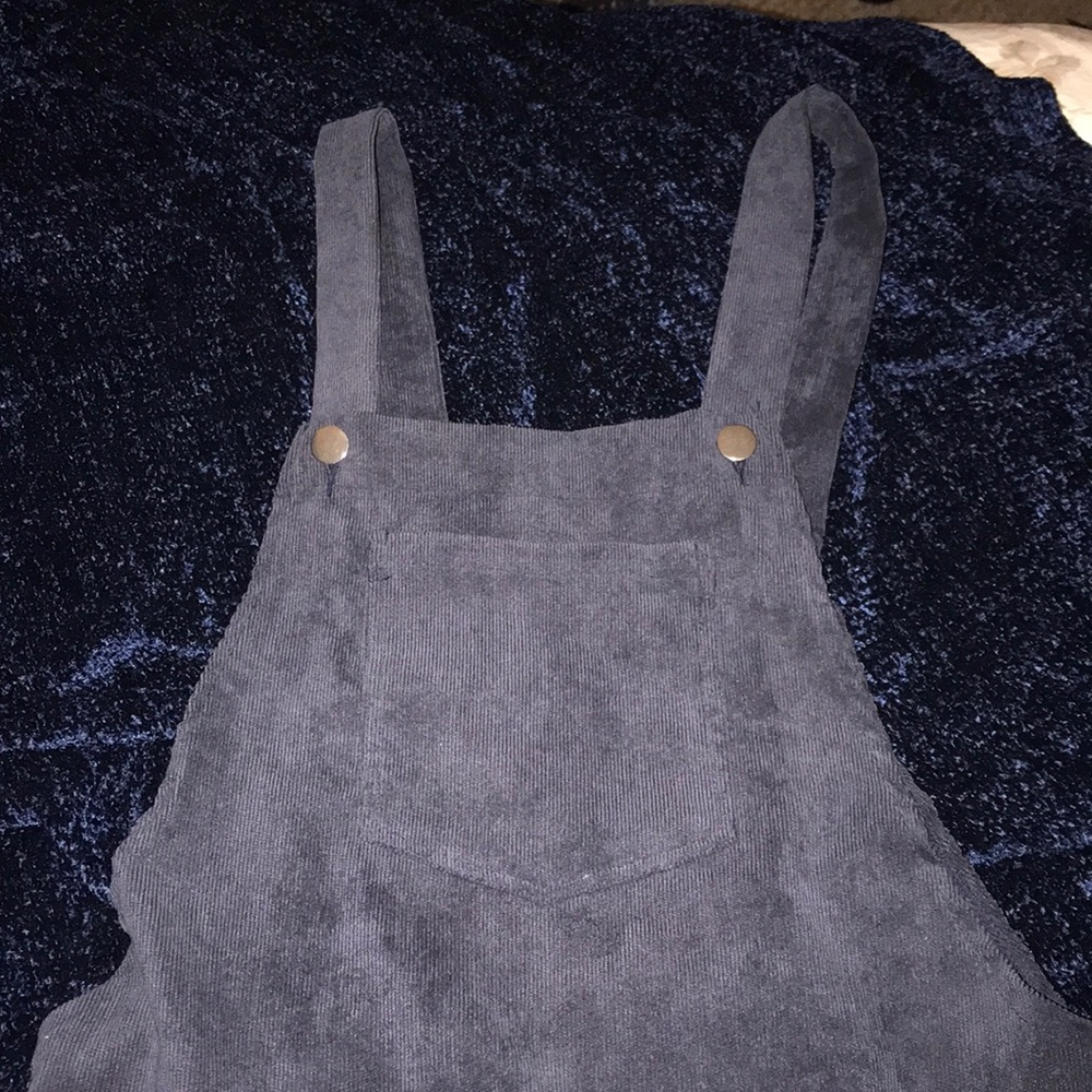 Corduroy over-all dress